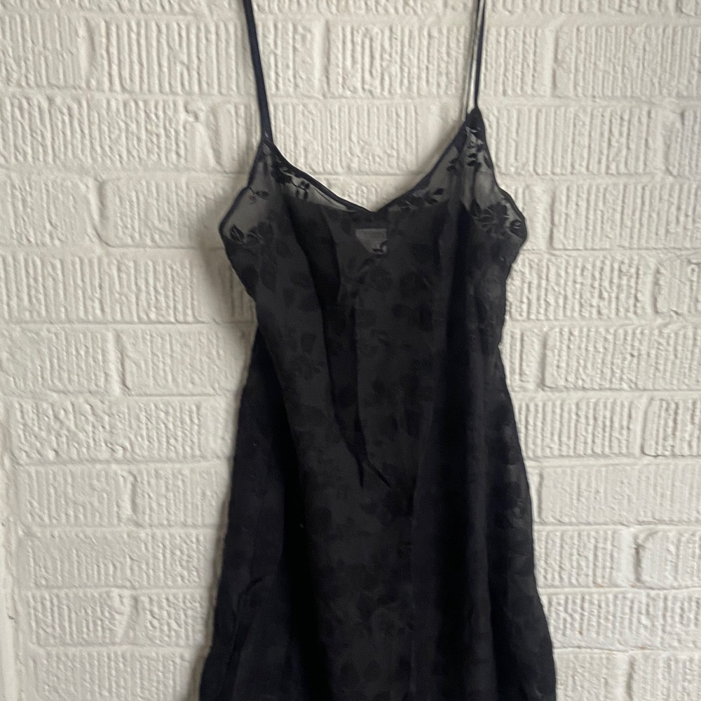 Cosabella Black Floral Lace Chemise